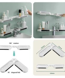 Wall Mounted Revolving Bathroom Rack