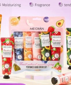 Meidian Fruit Extract Moisturizing Perfumed Hand Cream Set (Pack of 5)