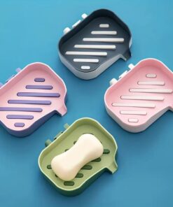 Double Layer Soap Holder Wall Mounted Keep Your Soap Dry and Clean