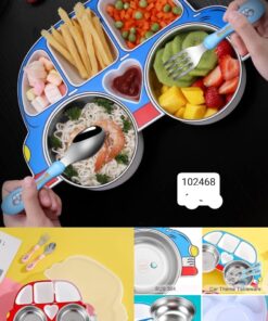 Postion plate steel bowl with lid