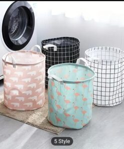 Folding laundry basket