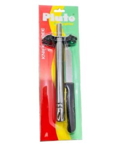 Stainless Steel Manual Gas Lighter with Free Knife