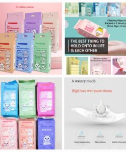 Cleaning Mini Packed Wipe (8 Mini Packets in One Pack Total 64 Wipes Packet)