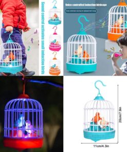 Bird Cage Kids Toys Toy For Pets Voice Control Simulation Birds Baby Child