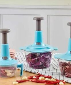 Kitchen Hand Pat Pushing Chopper with Beater And Lock 2.liter