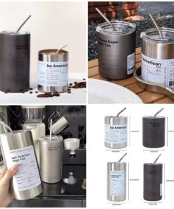 Steel Ice Tea / Iced Coffee Tumbler Size large