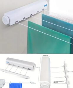 Retractable Indoor Clothesline Drying Hanger Wall Mounted Clothes Drying Rack