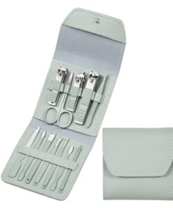 Professional Manicure Pedicure Set, Nail Clippers Grooming Kit with Portable Travel Case, Cuticle Nippers, Cutter Tool, Unscented Tools & Accessories, 12 in 1