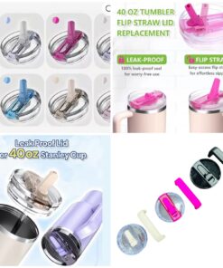 3 PCS Set with Leak Proof Cap , Straw and Handle