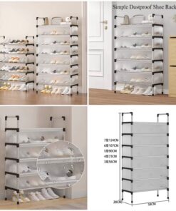 Dustproof Shoes Rack 7 Layer