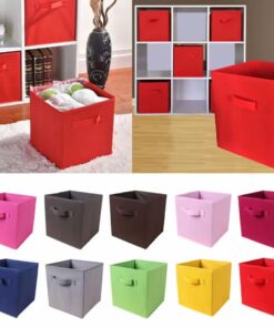 Toy Storage Box Foldable Cardboard Multi purpose Storage Box