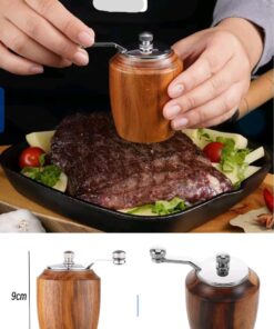 Wooden pepper mill