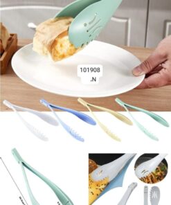 3 in 1 Plastic Hollow Food Clip Bread Tong Reusable Easy  Tools Kitchen Accessories
