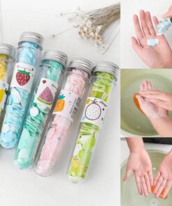 1 Bottle Portable Soap Flower Shape Paper Multi Flavoring Disposable Hand Washing