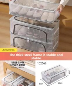 Shoe Storage Box Household Foldable Large Capacity Under the Bed Zapatero Organizador