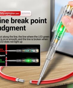 Intelligent LED Photometer Test Pen Voltage Detector Voltmeter 24-250V Circuit Tester Electric Screwdriver Indicator