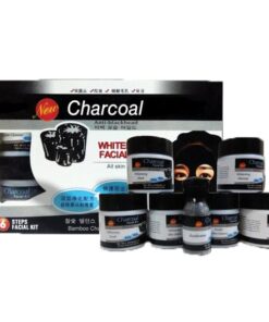 Charcoal Anti Blackhead Whitening Facial Kit 6 Step Facial Kit With Bleach Powder each kit