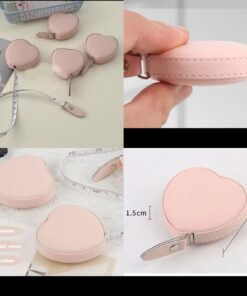 New Portable  Tape Measure Flexible Ruler Measuring Tape Cute Heart Shape
