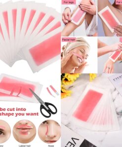 Wax Straps Easy Grip Wax Paper Eyebrows Waxing Strips Face Hair Removal Wax Accessories for Men and Women Facial Body Hair Removal