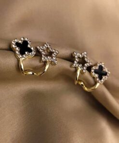 Pair Of Zircon Butterfly Earrings For Girls Fashion Personality  Jewellery