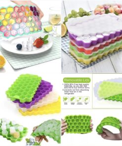 Honeycomb ice cube tray with lid SK