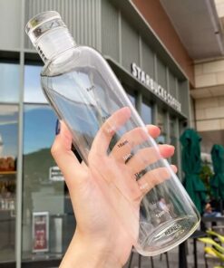 Aesthetic Glass Water Bottle 500ml