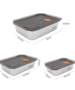Crispers Stainless Steel Food Storage 1400 ml