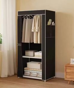 Multi-Functional Fabric Wardrobe Rack