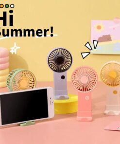 Mini  Fan USB Rechargeable Handheld Desktop fan– Portable Lightweight,  Office, School & Travel Summer Gift    (Model-LL7303)