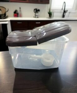 Rice And Flour Container With Wheels 10 Kg Container