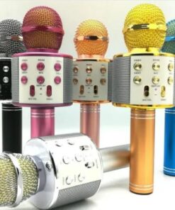 WS-858 Wireless Bluetooth Handheld Karaoke Portable Microphone with Built-in Rechargeable Speaker