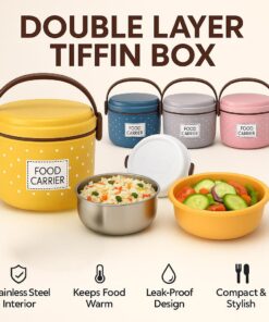 Double Layer Tiffon Lunch Box/Food Carrier