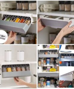 Underself Spice Organizer with 6 Bottles