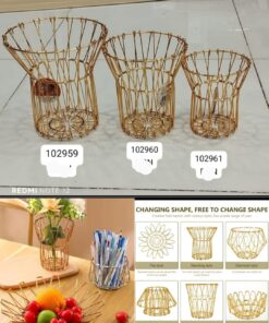 Folding basket metal  Large 16/20