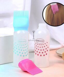 Silicone Hair Oil Comb Applicator Bottle