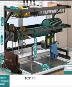 2layer sink rack iron merterial