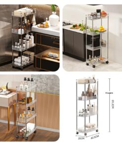 Luxury Acrylic 4 tier trolly SK