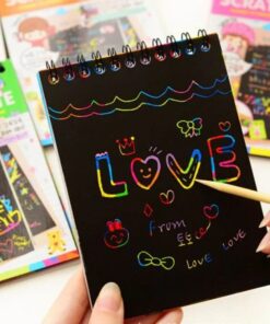 Scratch Note Pad Scratch book with wooden stick notepad