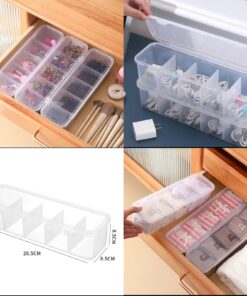 Plastic 5postion storage box