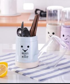 Cutlery holder with cover plastic