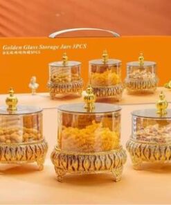 3pcs jar set glass merterial