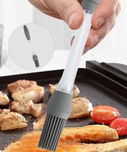 Silicone Brush for Oiling, Oil Spreader Brushes with Silicone Bristles, Durable Cooking