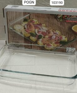 Large Capacity Toughened Glass Baking Dish Pan Oven 450°C size 2.4litre