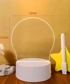 3D Acrylic Message Note Board LED Night Holiday Light Decorative Lamp