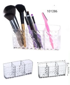 Crystal brush holder