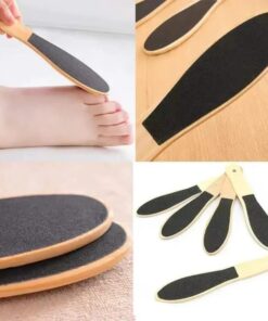 Foot scraper Wood Handle Dual Sided Coarse Wooden Foot Scraper Hard & Dead Skin Callus Remover, Pedicure Foot Scrubber