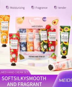 Meidian Fruit Extract Moisturizing Perfumed Hand Cream Set    ( Pack of 5)