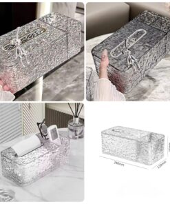 Glacier Luxury tissue box with rabbit logo SK