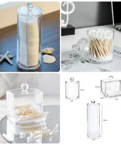 Acrylic cotton bud holder SK
