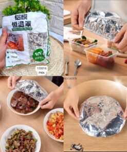 Household Food Grade Reusable Aluminum Foil Film For Heat Insulation (pack of 10)